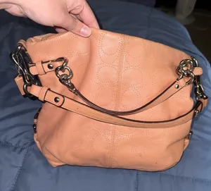 Coach Brooke Perforated Leather Convertible Hobo / Shoulder Bag — Style F16908 thumbnail 1