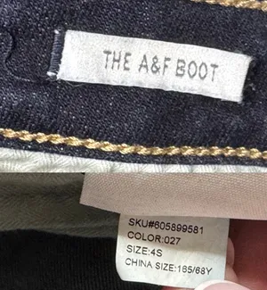 Abercrombie & Fitch The A&F Boot Jeans 4S W27 L31 Dark Wash Y2K Bootcut thumbnail 9