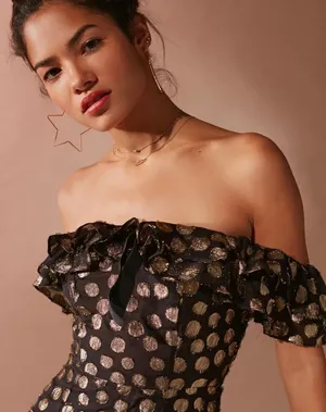 For Love & Lemons Lottie Ruffle Mini Dress thumbnail 8