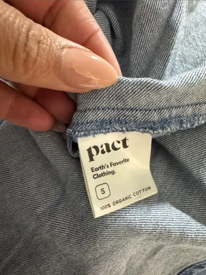 Pact Women's Denim Chambray Tank Dress small thumbnail 8