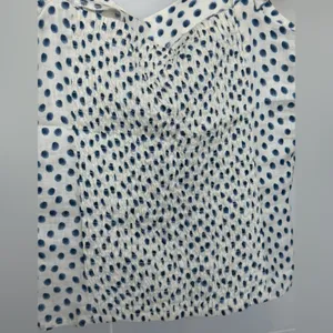 H&M Polka Dot Ruffle Strap Top Small NWT White Blue Sweetheart‎ Blouse thumbnail 7