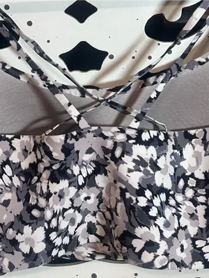 OFFLINE by Aerie Real Me Floral Sports Bra XS/P Cropped Racerback Cardio Tank thumbnail 5