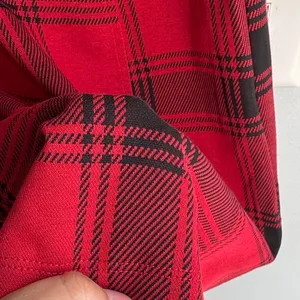 SO Vibrant Red and Black Checkered Mini Dress thumbnail 7