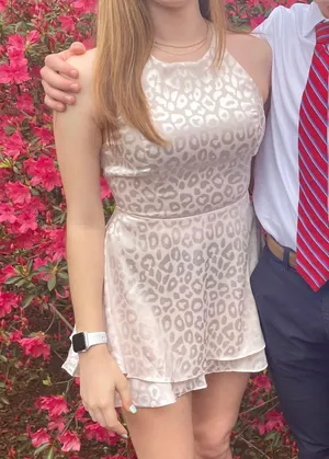 DO+BE Champagne Leopard Print Romper thumbnail 2