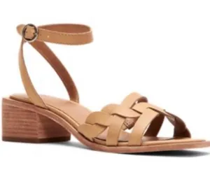 Frye Tan Huarache Braided Ankle-Strap Block Heel Sandal Size 6.5 thumbnail 1