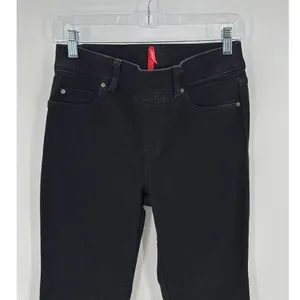 Spanx EveryWear Flare Jeans Womens High Rise Pull On Clean Black size S classy thumbnail 5