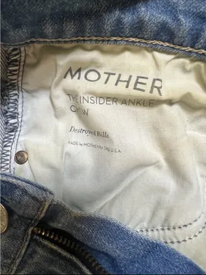 Mother Superior “The Insider Ankle Chew” In Destroyed Bills Wash Size 25 thumbnail 6