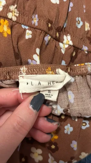 LA Hearts Brown Floral Sundress thumbnail 3