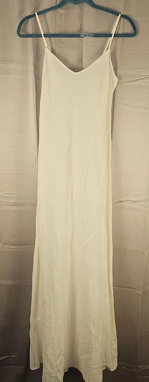 Reformation Womens Cream Maxi Slip‎ Dress XS thumbnail 1