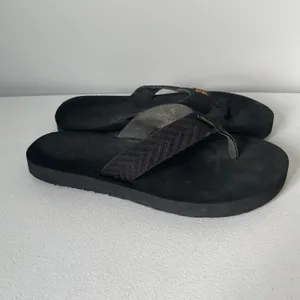 Teva Mush II Flip-Flop Sandals Shoes Black Supportive Comfort Women's Size 7 thumbnail 2