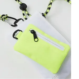 NWT Free People Half Time Double Pouch in Citrus White thumbnail 2