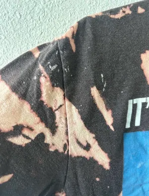 Bleach Dyed Shark Week Graphic Tee Size Large Funny Shark Shirt thumbnail 3