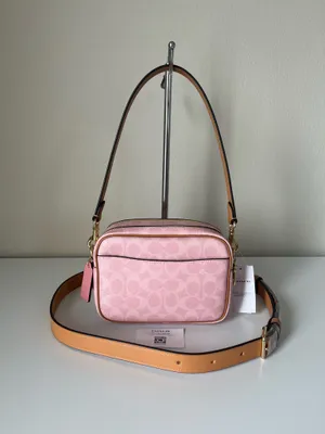 Coach Mini Carey Crossbody Bag In Signature Canvas With Charms thumbnail 3