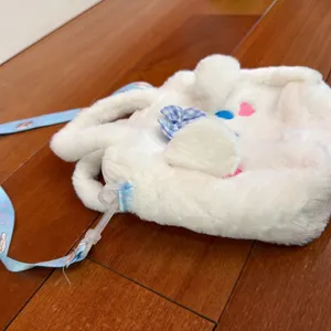 Sanrio Cinnamoroll Crossbody Bag Girls White Faux Fur‎ Plush Handbag Small 8in thumbnail 10