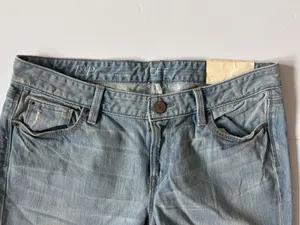 LOFT Modern Slim Jeans Size 12 Light Wash Straight Leg Y2K Denim thumbnail 2