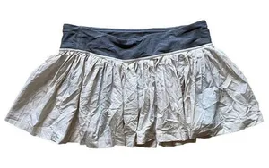 Lululemon Pleat to Street Skort White‎ Grey tennis skirt pleated Size 10 thumbnail 1