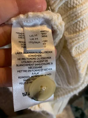 Anthropologie Cream Cardigan Size M thumbnail 6
