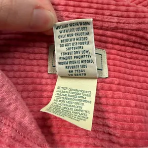 L.L. Bean Vintage Corduroy Button-Down Shirt Shacket in Pink Women’s Size Medium thumbnail 6