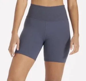 Vuori Rib Studio Bike Shorts Gray thumbnail 1