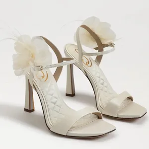 Sam Edelman Cream Floral Heels thumbnail 1
