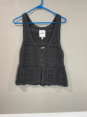 NWT Aerie Crochet Sweater Vest thumbnail 3