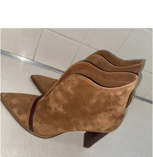 Malone Souliers Clara Suede Ankle Boot Booties Size EUR 38 US 7.5 *Read Scuffed thumbnail 17