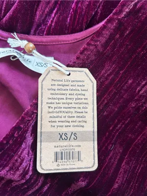 NWT‎ Natural Life Burgundy Crushed Velvet Short Sleeve Babydoll Mini Dress XS/S thumbnail 6