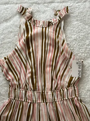 Nine West Gathered Waist Halter Maxi Dress thumbnail 4
