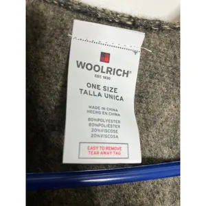 Woolrich Shawl Wrap Women OS Green Excellent Leopard Print Fringe Poncho thumbnail 2