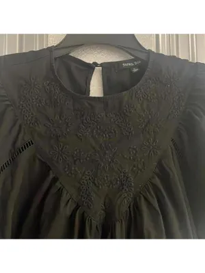 Strut & Bolt Black Babydoll Wednesday Adams Dress Capsule Wardrobe Whimsy Goth thumbnail 3