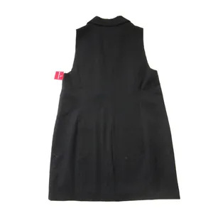 NWT Spanx 20897R Perfect Ponte Vest Mini in Classic Black Sleeveless Dress L thumbnail 5