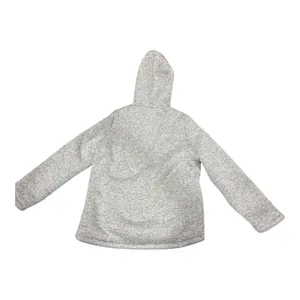 Spyder Gray Fleece Lined Full Zip Hooded Jacket sz Large thumbnail 3