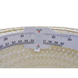 Tan Wide Floppy Brim Beach Garden Paper Straw Hat White Removable Bow Womens OSF thumbnail 5