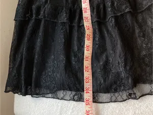 Cider dress women goth lace mini dress, black thumbnail 12