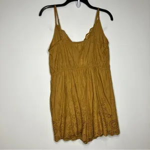 Versona eyelet romper mustard yellow size‎ medium thumbnail 7