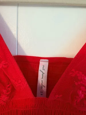 Urban Outfitters Cropped Lace Tank Top thumbnail 2