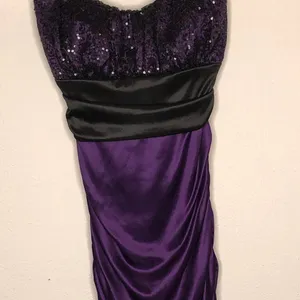 Windsor Strapless Prom Dress Purple‎ Black thumbnail 10