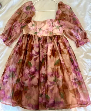 Forever 21 Floral Babydoll Dress thumbnail 1