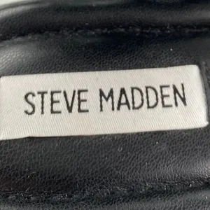Steve Madden Dubai Womens Black Leather Ankle Strap Open Toe Platform Sandals 10 thumbnail 5