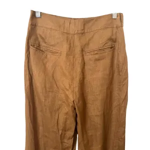 NEW NWT‎ STRAIT Voyage Wide Leg Linen Trouser Sugar Cane Small thumbnail 4