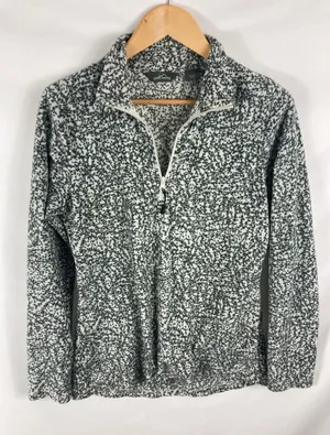 Eddie Bauer Soft Fleece 1/4 Zip Patterned Size Medium thumbnail 1