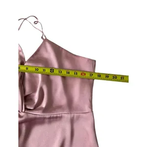Express Champagne Adjustable Strap Satin Top Size L | 43-11 thumbnail 6