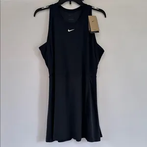 Nike Victory Dri-Fit Tennis Dress NEW Black Large Style FQ1780-010 thumbnail 3