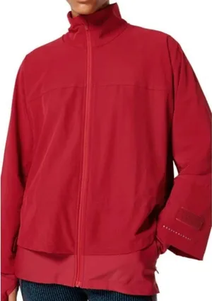 Sweaty Betty‎ Fast Lane Running Jacket In Vine Red Size Small 4-6 thumbnail 1