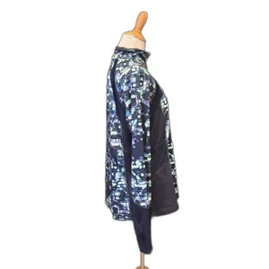 TG Tek Gear Drytek Athletic Long Sleeve Top Blue Tech Print Size XL Womens thumbnail 5