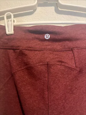 lululemon athletica maroon Flare yoga pants thumbnail 5