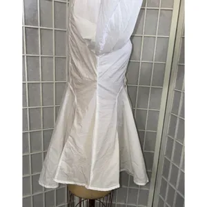 FREE PEOPLE White All The Time Tunic Peplum Button Up Boho Cottagecore Shirt XS‎ thumbnail 6