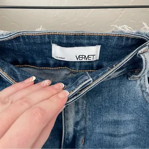 High Rise Wide Leg Multicolor Denim Flare Boutique Jeans thumbnail 6