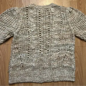 Matilda Jane Good Hart Wool‎ Blend Crochet Open Knit Sweater Women’s Size M Boho thumbnail 12