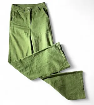 Y2K Princess Polly Green Wide Leg‎ Pants High Waist Trousers US 2 thumbnail 1